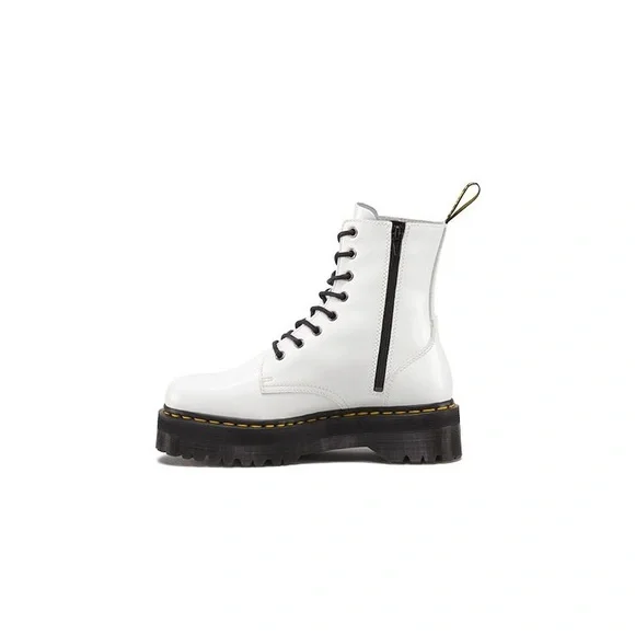 DR. MARTENS Jadon Platform Boot White - Picture 2 of 7